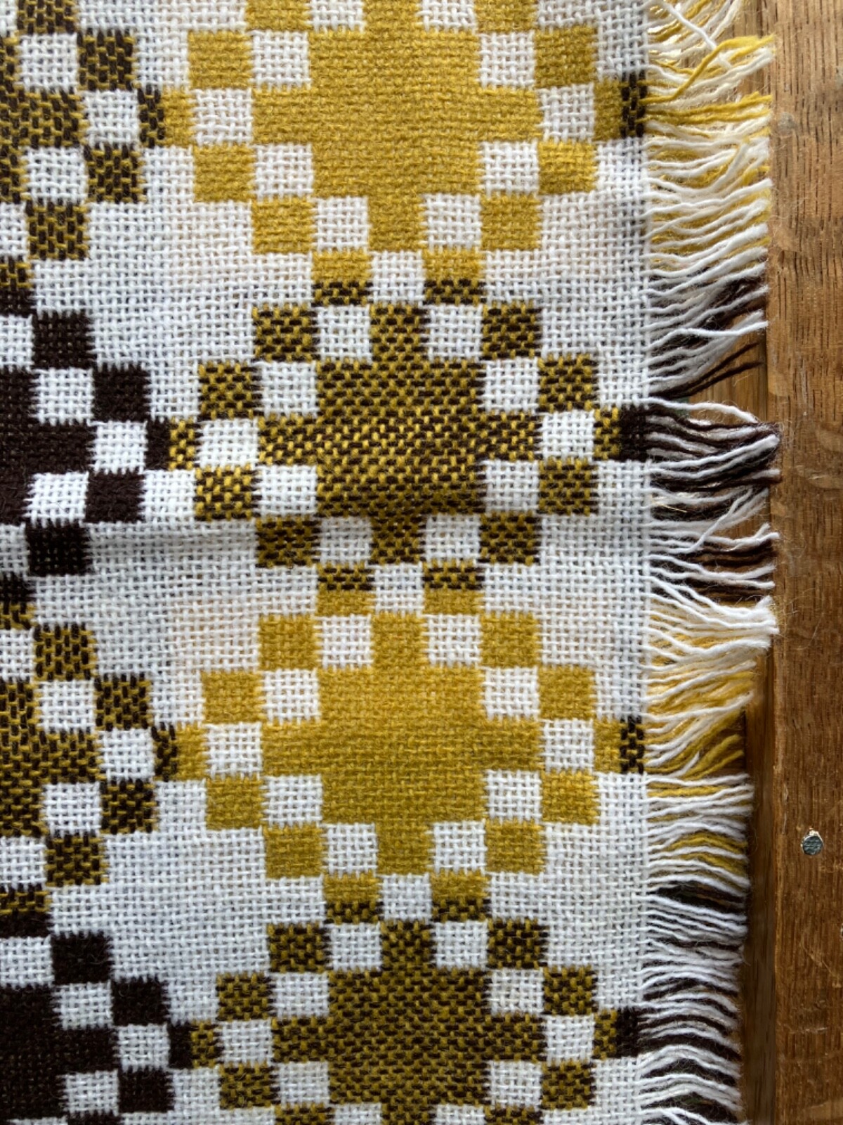 Vintage 1960s 4x Welsh Blanket fabric placemats eBay