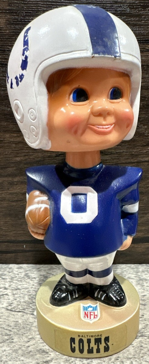 Vintage 1975 Baltimore Colts Football Bobblehead Nodder Gold Base