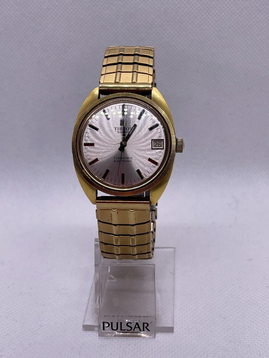 VINTAGE TISSOT TISSONIC ELECTRONIC TUNING FORK WATCH