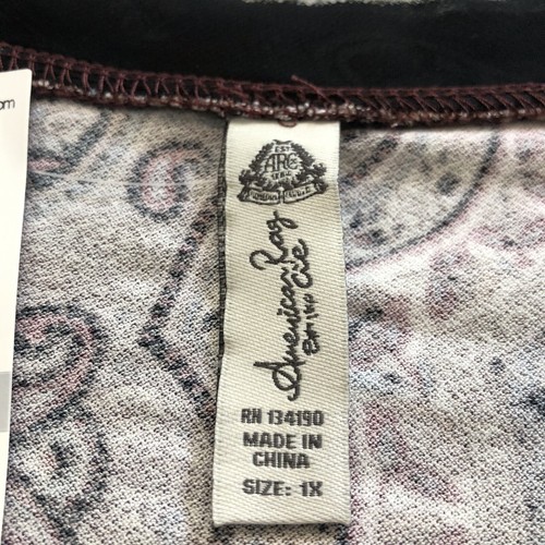 American Rag Spring Tunic 1X Boho Paisley V-neck Flowy Mini Dress 3/4 Sleeve NEW - Picture 8 of 15
