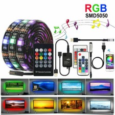 DC 5V USB LED Strip 5050 RGB RF IR BT Music Controller TV Background 1M-5M