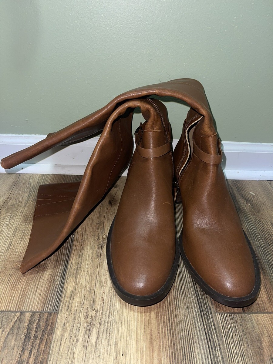 l.paolo tan leather heel western boots Womens Size 11M | eBay
