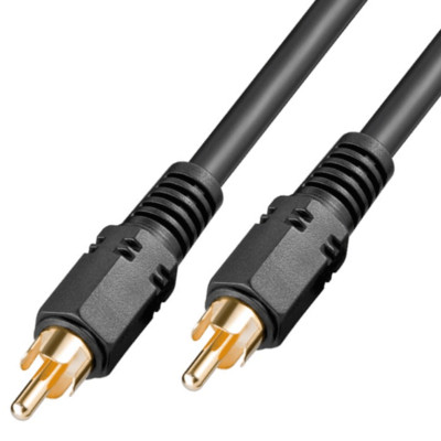 DIGITAL KOAX CINCH AUDIOKABEL, RCA COAXIAL, S/PDIF,  Audio & Video - 2.0 Meter