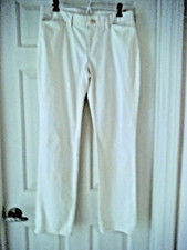 GAP WOMEN  S IVORY STRETCH 10 REG STRAIGHT LEG PANTS 31.5" L  LIKE NEW