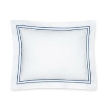 SFERRA Grande Hotel bedding 100 cotton - made in Italy euro sham white/cadet