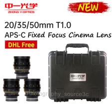 Zhongyi 20mm 35mm 50mm T1.0 APS-C Large Aperture Cinema Lens for X/E/Z/RF Mount