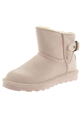 BEARPAW Betty Damen Winterstiefelette Lammfellstiefel Boots 2713W Rosa 