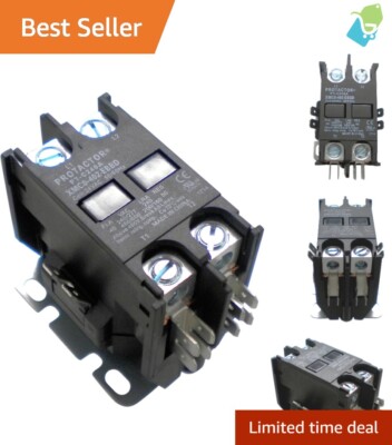 40 AMP 2 Pole Heavy Duty AC Contactor - 24 Volt Coil, UL Listed ...