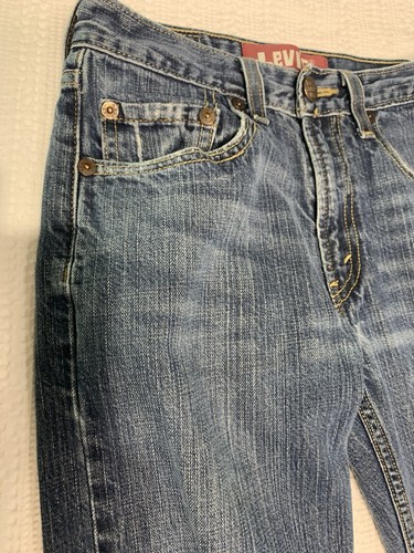 Levi Strauss 514 Red Tag Denim Jeans Waist 25” Inseam 27” Medium Blue - Picture 2 of 21