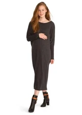 Hatch Maternity Women’s THE LOU DRESS Wool/Cashmere Gray Size O/S (Onesize) NEW