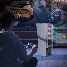 PS5 PRO SLIM 30th Anniversary Edition RGB Cooling Fan For SONY PlayStation 5