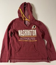 Washington Redskins Youth Medium Sweatshirt Pullover Hoodie Majestic Check Size