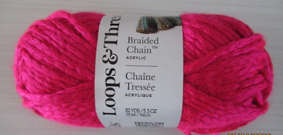 LOOPS & THREAD BRAIDED CHAIN.   RUBELITE