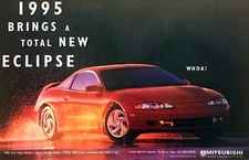 1995 Mitsubishi Eclipse Coupe photo "Whoa!" 2-page vintage print ad