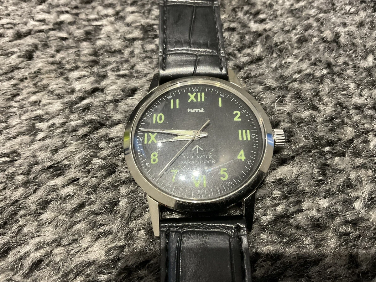 HMT 17 Jewels Para Shock Hand Winding Wrist Watch