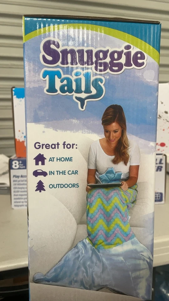 MANTA SUPER SUAVE COMO SE VE EN TV ADULTO COLA AJUSTADA PÚRPURA SIRENA TOTALMENTE NUEVA Foto 4 de 4