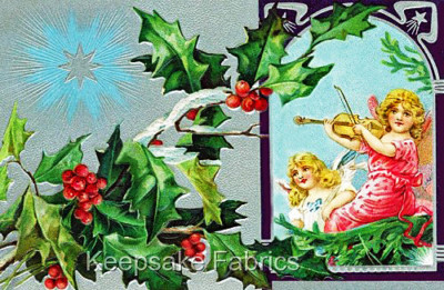 Crazy Quilt Block Vintage Christmas Angels Multi Szs (C12