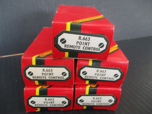 Lot of 5 Hornby R.663 Point Remote Control MIB Switch Turnout