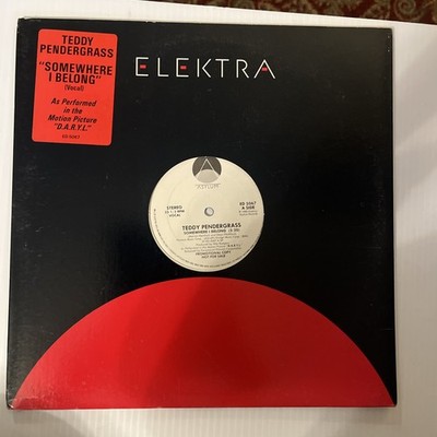 TEDDY PENDERGRASS  'somewhere i belong' Single 12'' Vinyl Record  promo 1985 #503