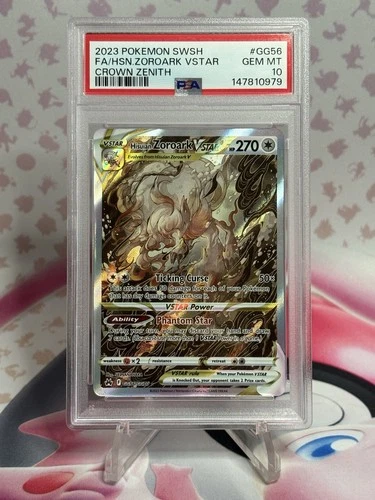 Hisuian Zoroark VSTAR GG56/GG70 SWSH: Crown Zenith: Galarian Gallery Holo PSA 10