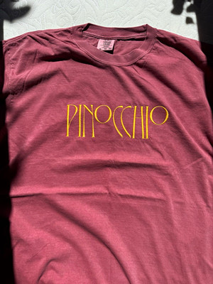 Pinocchio Guillermo del Toro Movie Promo Embroidered T-Shirt XL