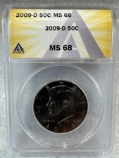 2009 D Kennedy Half Dollar MS 68 Highest Known Grade in ANACS