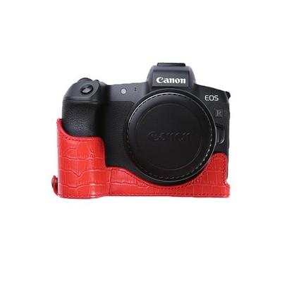 For Canon EOS R R5 R6 RP handcrafted genuine leather protective case base