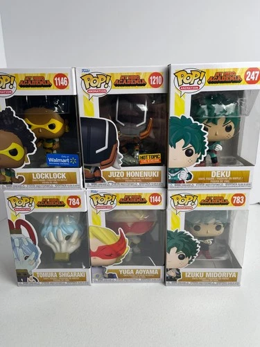 Lot of 6 My Hero Academia Funko Pops