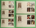 DR WHO 1988 BRITISH VIRGIN ISLANDS 7 FDC TITIAN ANIV COMBO R65195