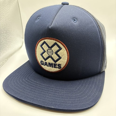#ad #ad Austin Trucker Hat X Games2016 Navy Blue Mesh Back Snapback Adjustable OSFA Cap $29.97