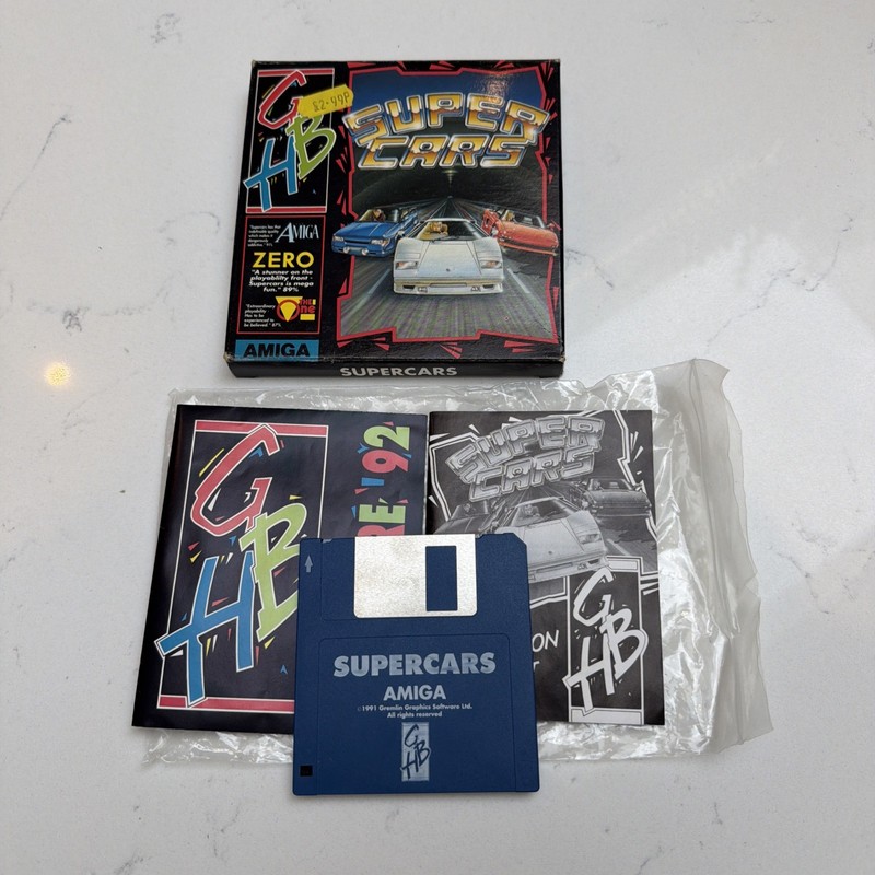 Super Cars - Gremlin - Commodore Amiga 💾🟦