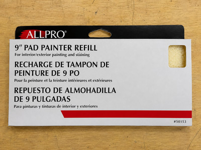 ALLPRO 9'' Pad Painter Refill Replacement Pad #50153 Interior/Exterior Paint Pad