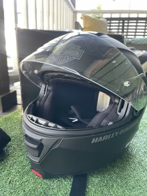 Harley-Davidson  Mens Mod. Helmet, Capstone Sun Shield, Matte Black 98370-15VM L