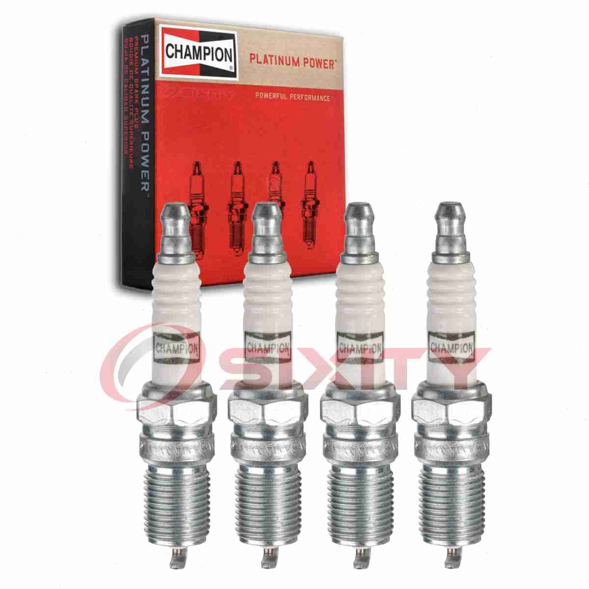 4 pc Champion Platinum Spark Plugs for 1999-2001 Oldsmobile Alero 2.4L L4 ad