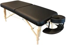 BodyMed Portable Massage Table with Face Cradle, PU Cover, 3"" Multi-Layered