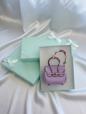 Lavender Luxury Designer Bag Purse Charm Accessory