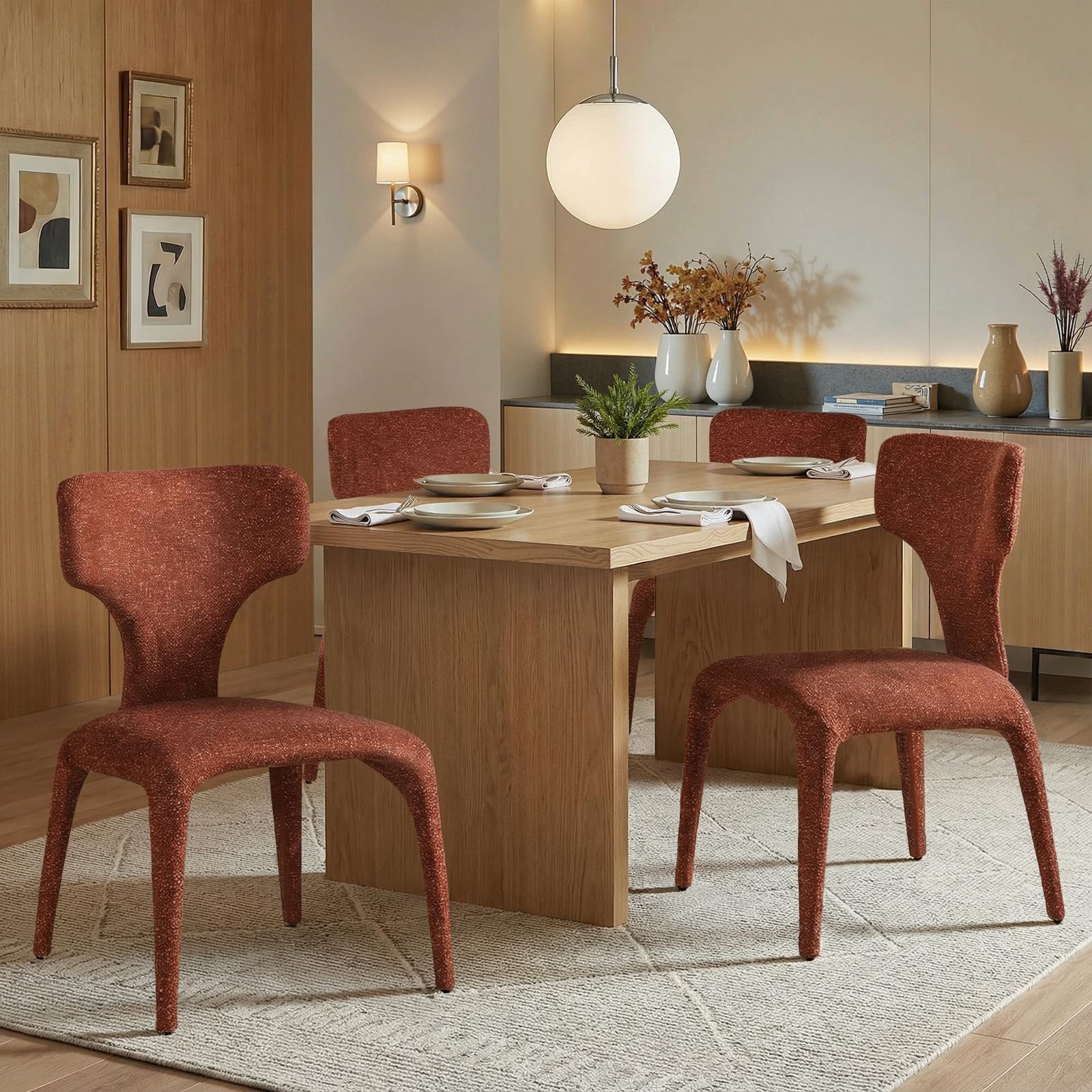 - Brown Upholstered Armchair