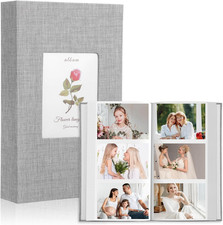 Photo Album 4X6-300 Photos Linen Cover Photo Books Large Capacity Slip-In Pictur