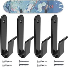 Horizontal Snowboard Wall Mount Clips Snowboard Wall Rack Mount Storage  Di...