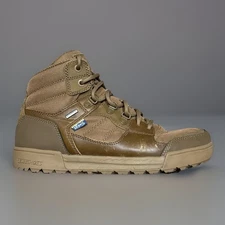 Lems Outlander Men's 8.5 Combat Hiking Boots Brown Waterproof Lace Up