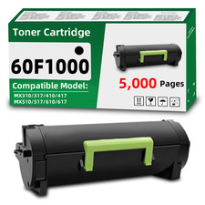 60F1000 Toner Cartridge Compatible for Lexmark MX310 MX317 MX410 MX510 MX610