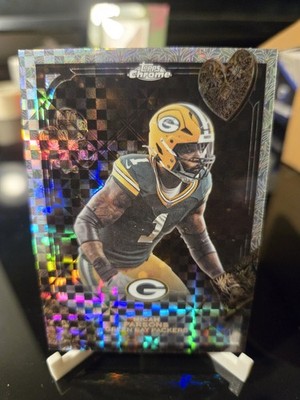 2026 Topps Chrome Football Micah Parsons Fortune 15 X-Fractor F11-15 Packers