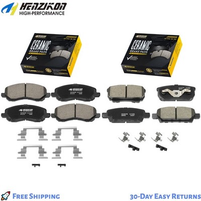 Front and Rear Ceramic Brake Pads For JEEP COMPASS (MK) 2007 - 2017