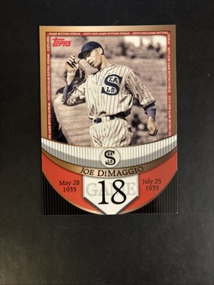 2007 Topps - The Streak before the Streak Joe DiMaggio #JDSF18