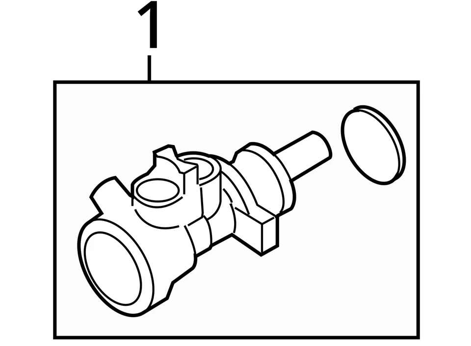 2011 Ford Focus ABS Brake Master Cylinder Used 92K Miles OEM AS4Z2140A - Image 4 of 4
