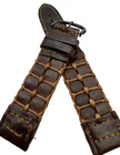 Vintage Braided Leather Strap 18/17mm Handmade in Italy