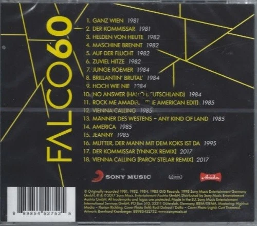 Falco - Falco 60 - CD - Neu / OVP - Bild 2 von 2
