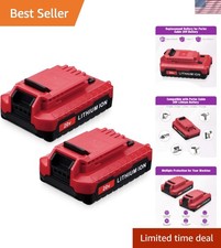Upgrade to Dual 3000mAh Lithium Ion Batteries for 20V Porter Cable Power Tools