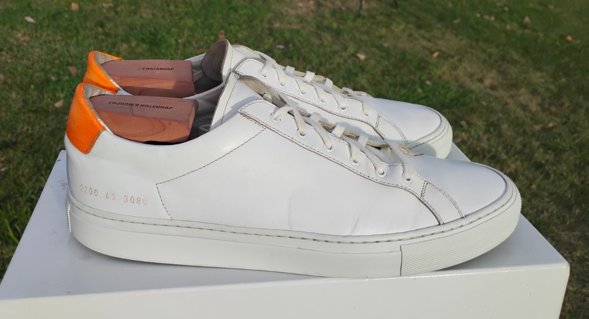 Common Projects Achilles Fluo Sneakers Orange Suede Men’s EU 41/US 8 Common Projects Mens Original White Leather Achilles  main image 4