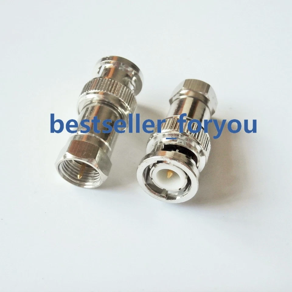 1Pcs BNC Male Plug to F Male Jack straight RF Coaxial Coax Adapter Connector - Image 4 of 4